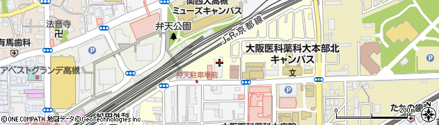 大阪府高槻市八丁西町2周辺の地図