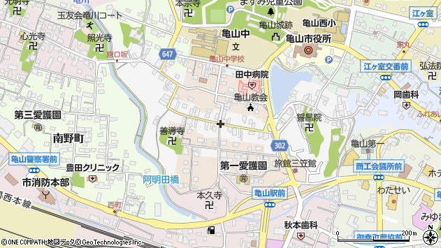 〒519-0153 三重県亀山市西町の地図