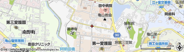 三重県亀山市西町周辺の地図