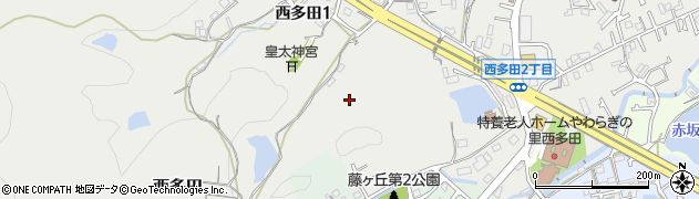 兵庫県川西市西多田（井領野）周辺の地図
