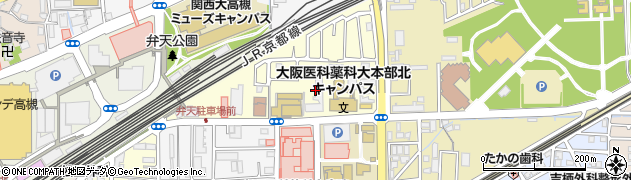 大阪府高槻市八丁西町6周辺の地図