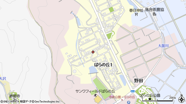 〒427-0061 静岡県島田市ばらの丘の地図