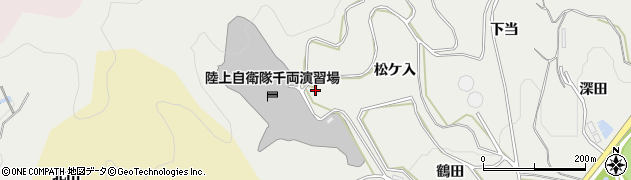 愛知県豊川市千両町滝ノ入周辺の地図