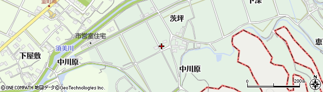 愛知県西尾市家武町中川原39周辺の地図