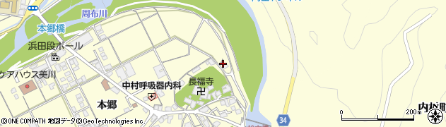 島根県浜田市内村町本郷880周辺の地図