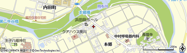 島根県浜田市内村町本郷668周辺の地図