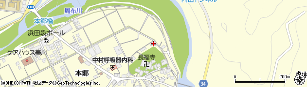 島根県浜田市内村町本郷838周辺の地図