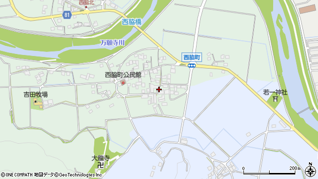 〒675-1341 兵庫県小野市西脇町の地図