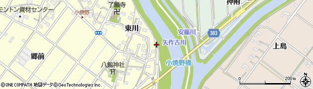 愛知県西尾市小焼野町（井ノ上）周辺の地図
