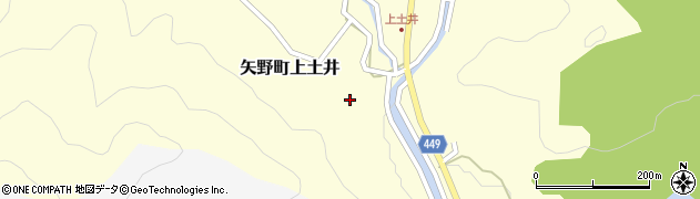 兵庫県相生市矢野町上土井周辺の地図