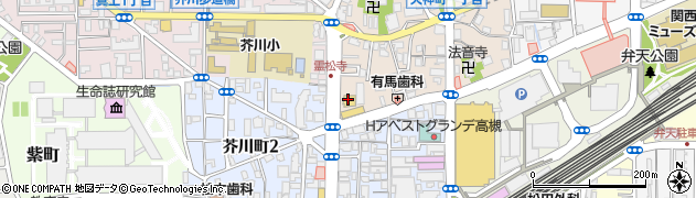 ＴＳＵＴＡＹＡ高槻店周辺の地図