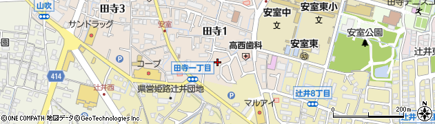 田寺夢公園周辺の地図