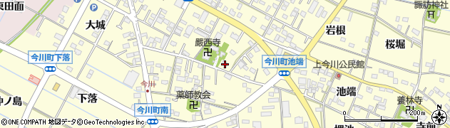 愛知県西尾市今川町御堂東82周辺の地図