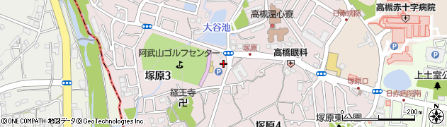大阪府高槻市塚原周辺の地図