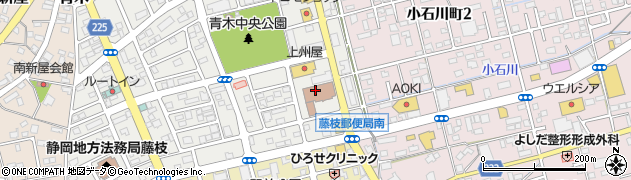 藤枝郵便局周辺の地図