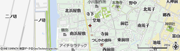 愛知県西尾市楠村町堂地16周辺の地図