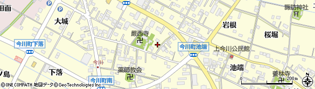 愛知県西尾市今川町御堂東80周辺の地図