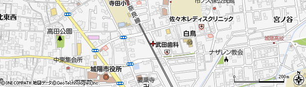 ニジヤ城陽店周辺の地図