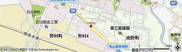 中野村周辺の地図