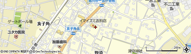 愛知県豊川市一宮町（泉）周辺の地図