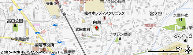 京都府城陽市寺田水度坂周辺の地図