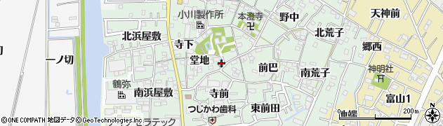 愛知県西尾市楠村町堂地1周辺の地図