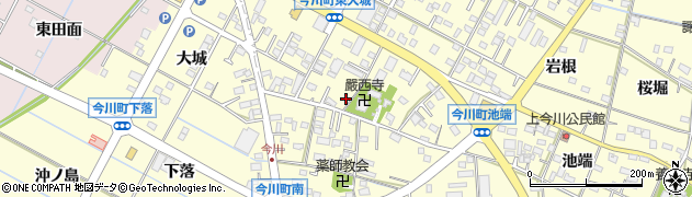 愛知県西尾市今川町御堂東58周辺の地図
