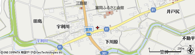 愛知県新城市富岡大廻リ1周辺の地図