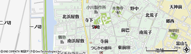 愛知県西尾市楠村町堂地11周辺の地図