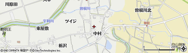 愛知県新城市富岡（中村）周辺の地図