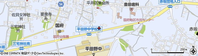 鈴鹿国府郵便局周辺の地図