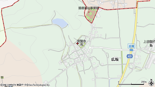 〒671-1571 兵庫県揖保郡太子町広坂の地図