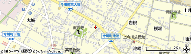 愛知県西尾市今川町御堂東76周辺の地図