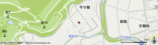 愛知県新城市富岡牛ケ額周辺の地図