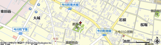 愛知県西尾市今川町御堂東65周辺の地図