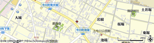 愛知県西尾市今川町御堂東25周辺の地図