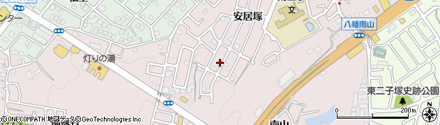 京都府八幡市八幡安居塚41周辺の地図