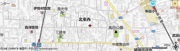 京都府城陽市寺田北東西59周辺の地図