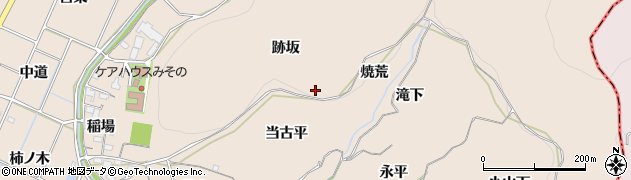 愛知県豊川市金沢町（跡坂）周辺の地図