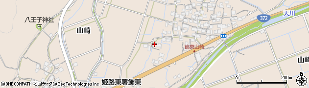 兵庫県姫路市飾東町山崎579周辺の地図