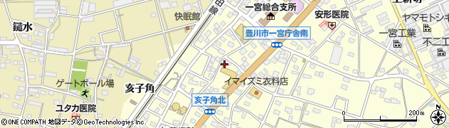 愛知県豊川市一宮町栄周辺の地図