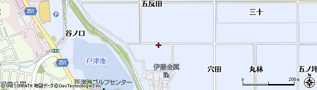 京都府八幡市内里（洞ケ峠）周辺の地図