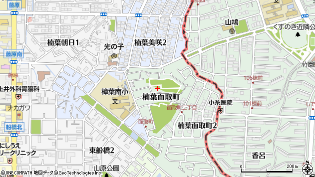 〒573-1113 大阪府枚方市楠葉面取町の地図