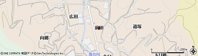 愛知県蒲郡市坂本町（前田）周辺の地図