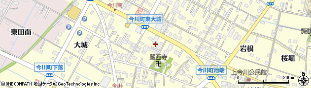 愛知県西尾市今川町御堂東51周辺の地図