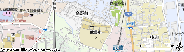 愛知県知多郡武豊町高野前周辺の地図