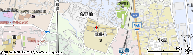 愛知県武豊町（知多郡）高野前周辺の地図