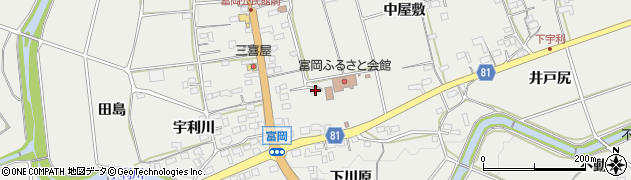 愛知県新城市富岡大廻リ周辺の地図