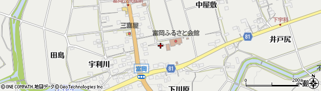 愛知県新城市富岡（大廻リ）周辺の地図