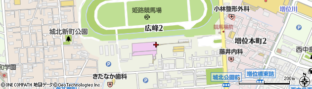 兵庫県姫路市広峰周辺の地図